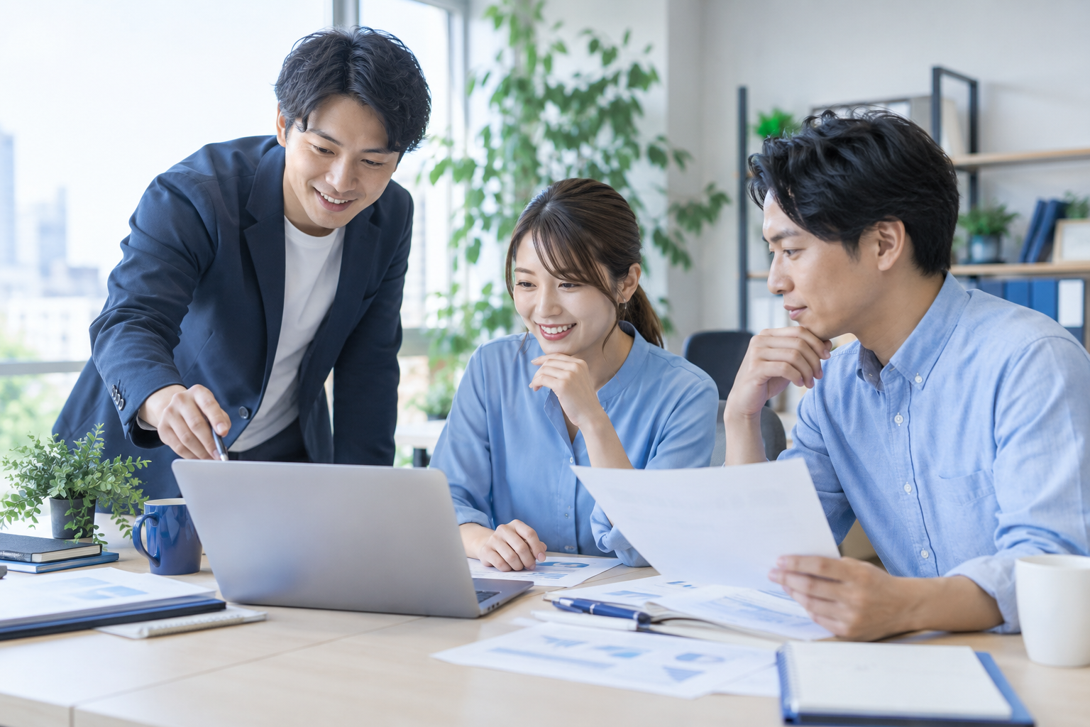 チームで仕事を進めるイメージ